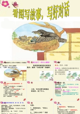 三年级语文下册 习作四《看图写故事，写好对话》课件1 苏教版-苏教版小学三年级下册语文课件