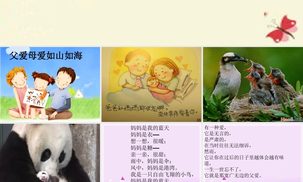 三年级语文下册 习作五《父母对自己的爱》课件5 新人教版-新人教版小学三年级下册语文课件
