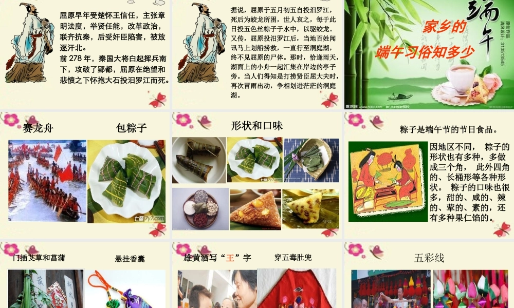 三年级语文下册 习作五《话说端午节》课件5 苏教版-苏教版小学三年级下册语文课件