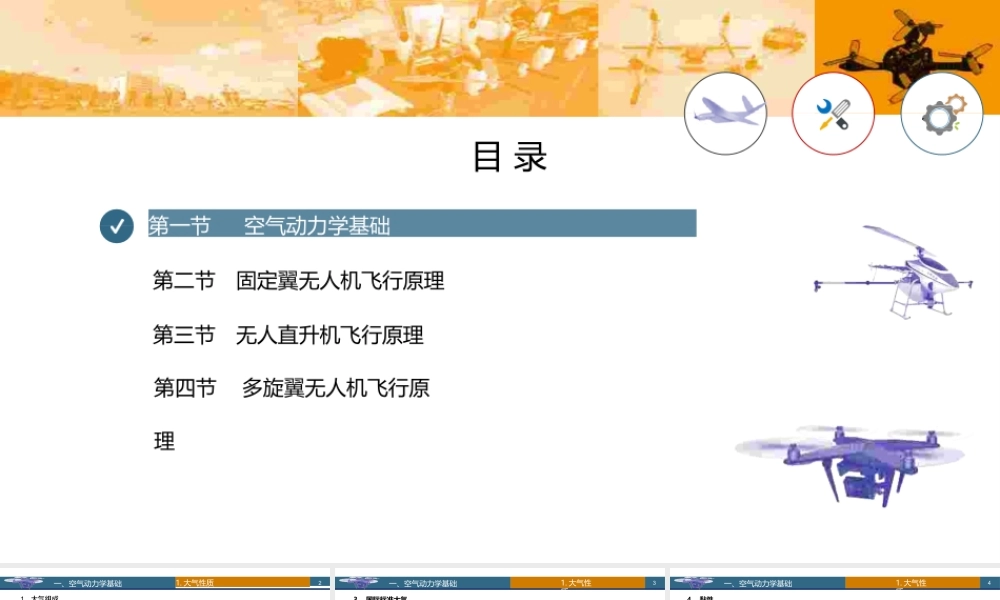 《无人机概论》第3章无人机飞行原理课件