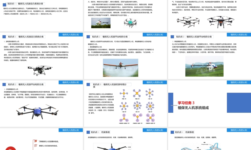 《植保无人机操控技术》项目1植保无人机的认知