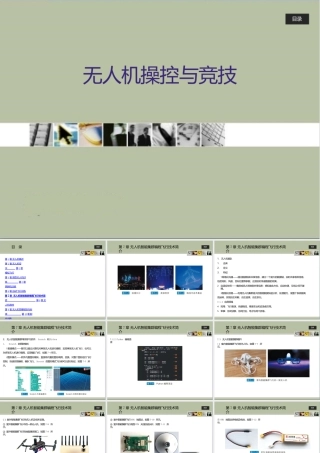 无人机操控与竞技第7章无人机智能集群编程飞行技术简介