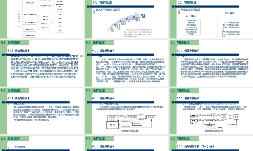 无人机概论无人机概论2、无人机导航系统