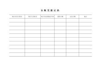 批发和零售业报表统计台帐l模版