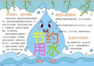 节约用水手抄报