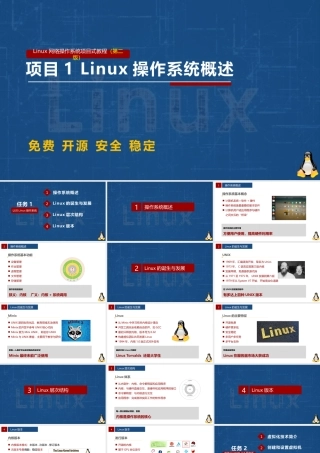 Linux网络操作系统项目教程（CentOS 7.6）项目1 Linux操作系统概述
