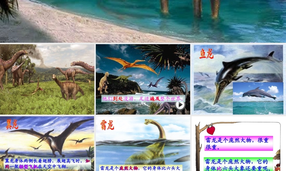 三年级语文下册 第七单元 20恐龙课件3 苏教版-苏教版小学三年级下册语文课件