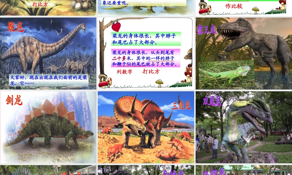 三年级语文下册 第七单元 20恐龙课件3 苏教版-苏教版小学三年级下册语文课件