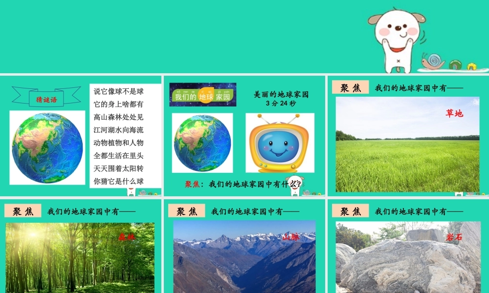 二年级科学上册 1.1 地球家园中有什么课件1 教科版-教科版小学二年级上册自然科学课件