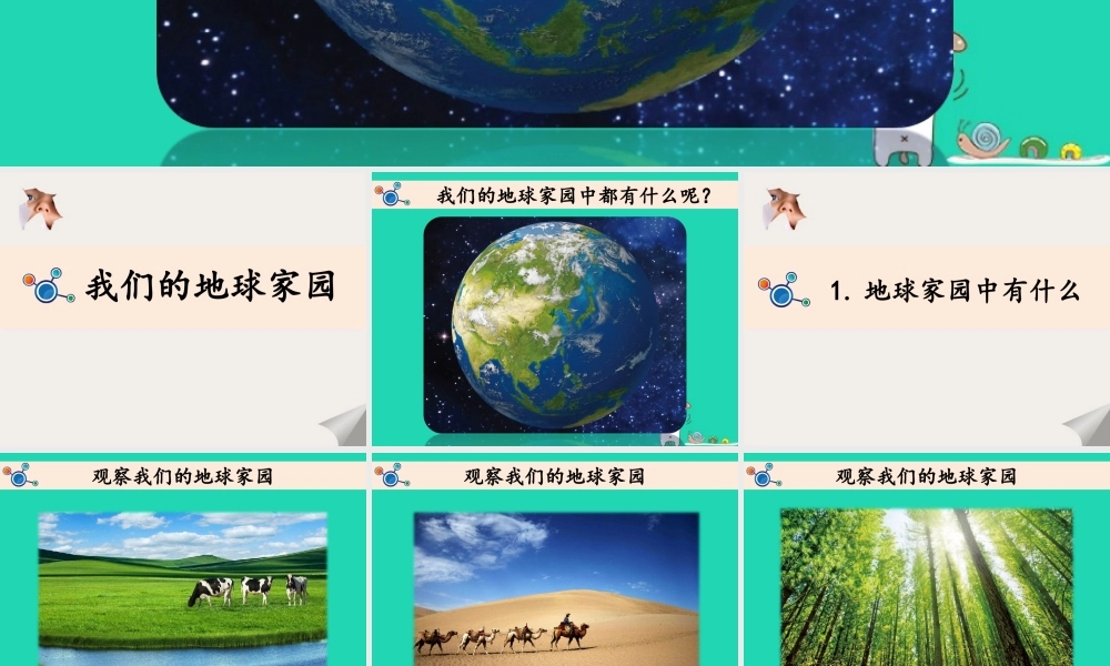 二年级科学上册 1.1《地球家园中有什么》课件 教科版-教科版小学二年级上册自然科学课件
