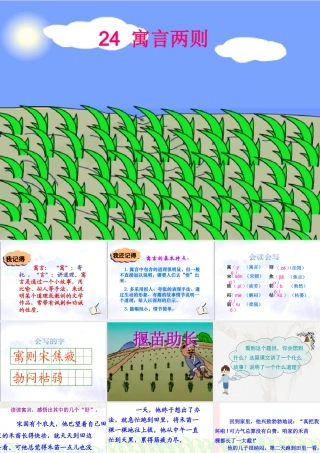 三年级语文下册 第八单元 第24课《寓言两则》课件 苏教版-苏教版小学三年级下册语文课件