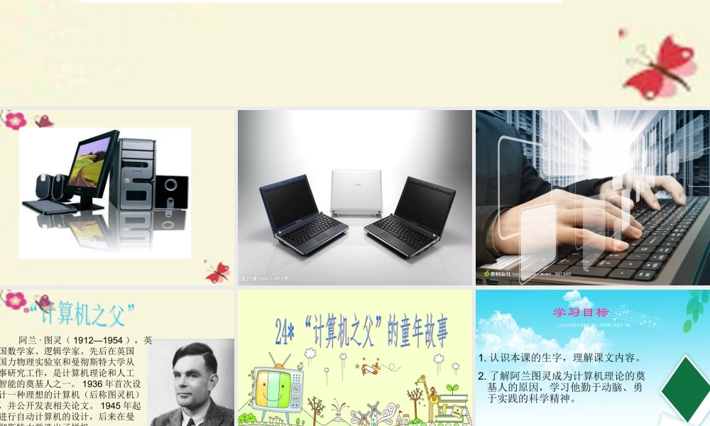 三年级语文下册 第6单元 24《“计算机的故事》课件2 语文S版-语文S级下册语文课件