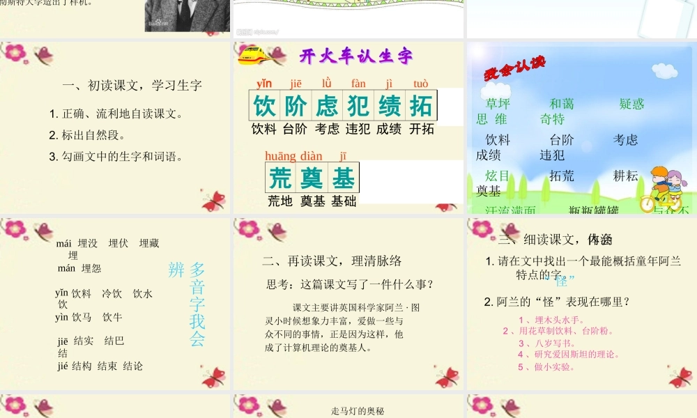 三年级语文下册 第6单元 24《“计算机的故事》课件2 语文S版-语文S级下册语文课件