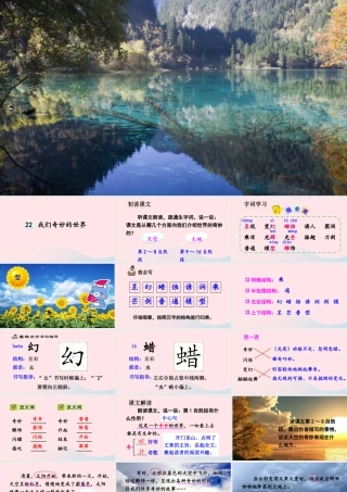 三年级语文下册 第七单元 22 我们奇妙的世界课件 新人教版-新人教版小学三年级下册语文课件
