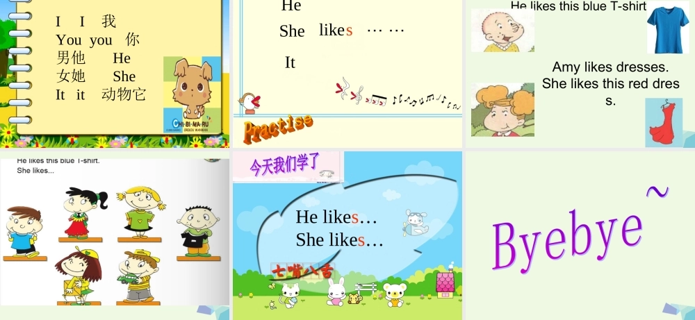 二年级英语上册 Module 4 Unit 1 Sam like T-shirts课件1 外研版（一起）-外研版小学二年级上册英语课件