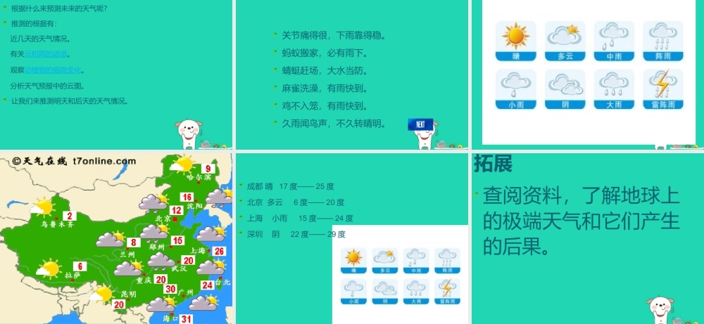 二年级科学上册 1.5 各种各样的天气课件 教科版-教科版小学二年级上册自然科学课件