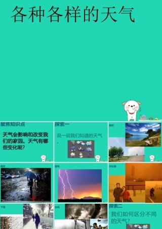 二年级科学上册 1.5 各种各样的天气课件 教科版-教科版小学二年级上册自然科学课件