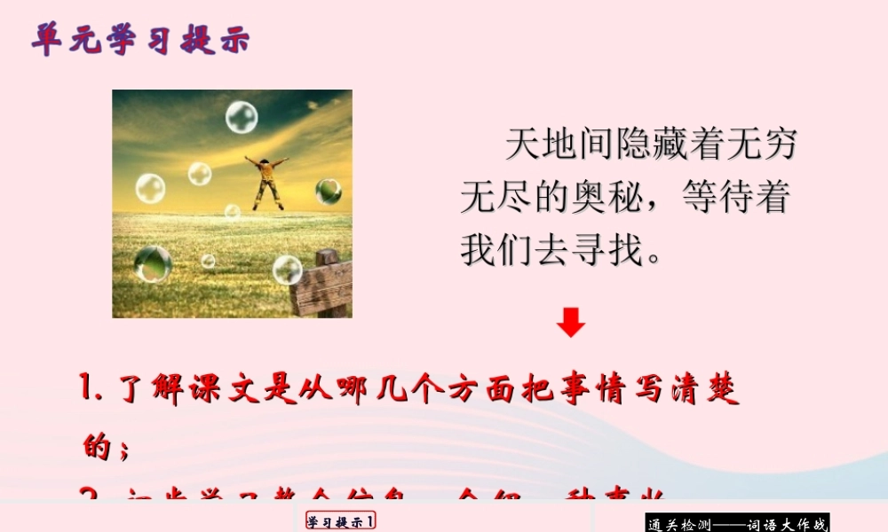 三年级语文下册 第七单元 22 我们奇妙的世界课堂教学课件 新人教版-新人教版小学三年级下册语文课件