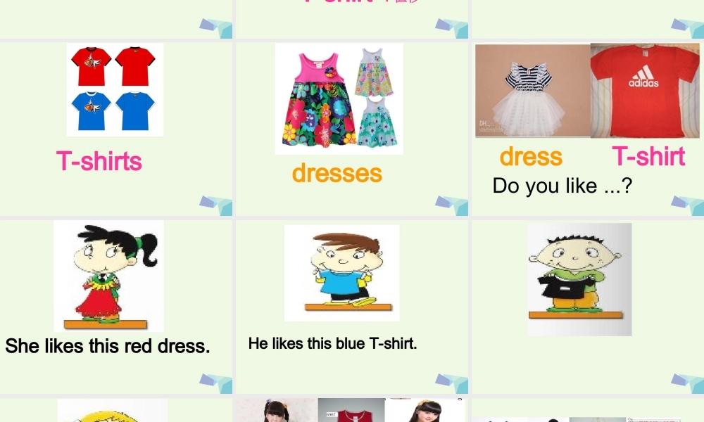 二年级英语上册 Module 4 Unit 1 Sam like T-shirts课件4 外研版（一起）-外研版小学二年级上册英语课件