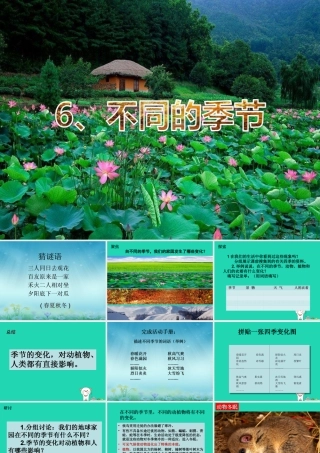 二年级科学上册 1.6 不同的季节课件 教科版-教科版小学二年级上册自然科学课件