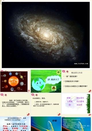 三年级语文下册 第6单元 27《我多大了》课件1 沪教版-沪教版小学三年级下册语文课件