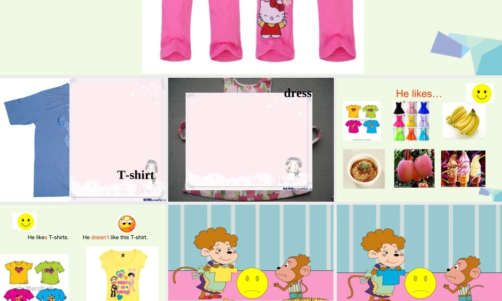 二年级英语上册 Module 4 Unit 2 He doesn’t like these trousers课件2 外研版（一起）-外研版小学二年级上册英语课件