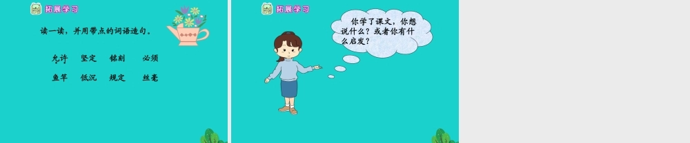 三年级语文下册 第七单元 22《你必须把这条鱼放掉》教学课件 苏教版-苏教版小学三年级下册语文课件