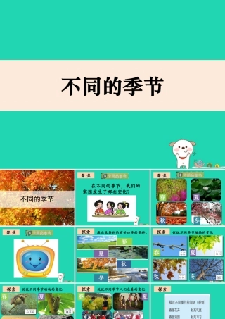 二年级科学上册 1.6《不同的季节》课件1 教科版-教科版小学二年级上册自然科学课件