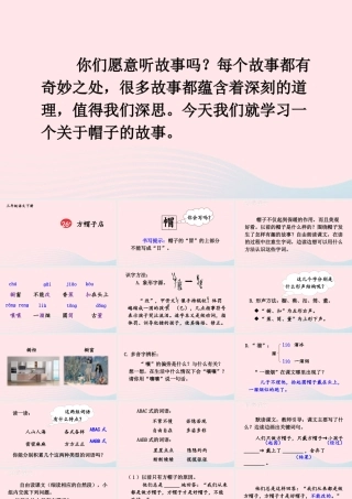 三年级语文下册 第八单元 26《方帽子店》教学课件 新人教版-新人教版小学三年级下册语文课件