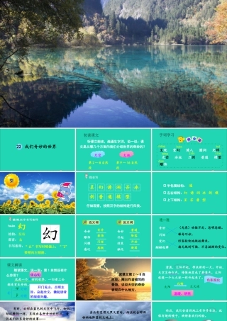 三年级语文下册 第七单元 22《我们奇妙的世界》教学课件 新人教版-新人教版小学三年级下册语文课件