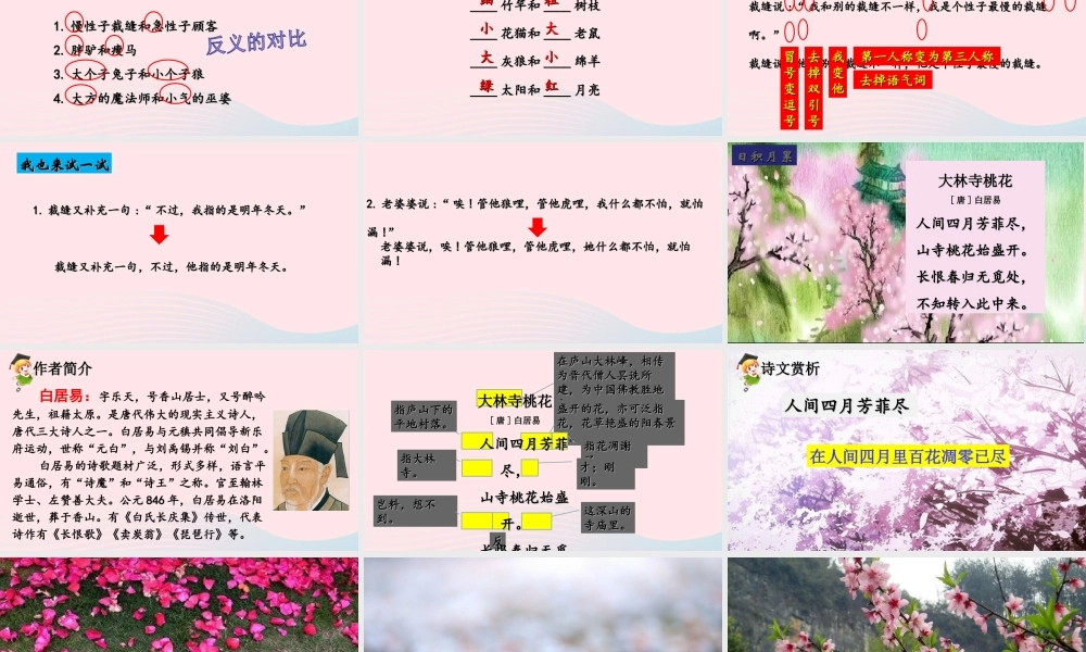 三年级语文下册 第八单元 语文园地课堂教学课件 新人教版-新人教版小学三年级下册语文课件