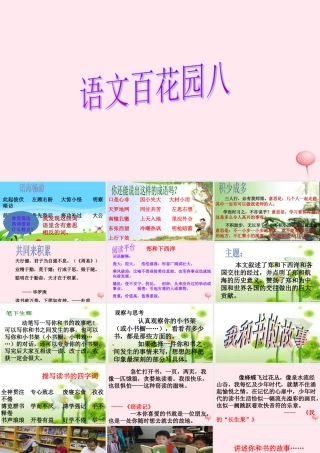 三年级语文下册 第八单元《语文百花园八》课件 语文S版-语文S版小学三年级下册语文课件