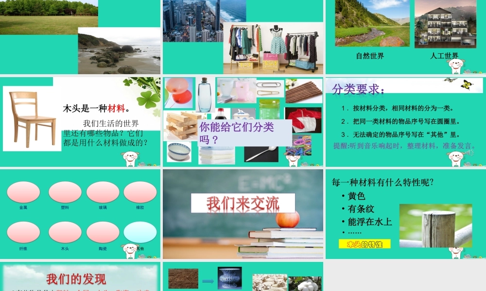 二年级科学上册 2.1我们生活的世界课件 教科版-教科版小学二年级上册自然科学课件