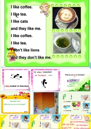 二年级英语上册 Module 6 Unit 1 What do you do on Sundays课件1 外研版（一起）-外研版小学二年级上册英语课件