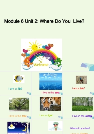 二年级英语上册 Module 6 Unit 2 Where do you live课件2 外研版（一起）-外研版小学二年级上册英语课件