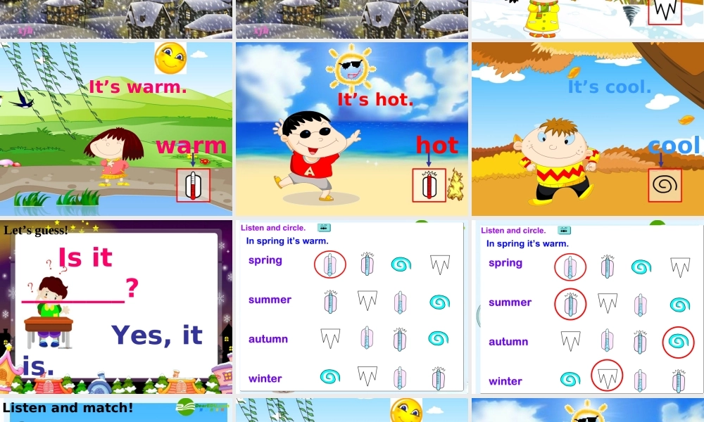 二年级英语上册 Module 9_Unit 2 It’s warm课件 外研版（一年级起点）_