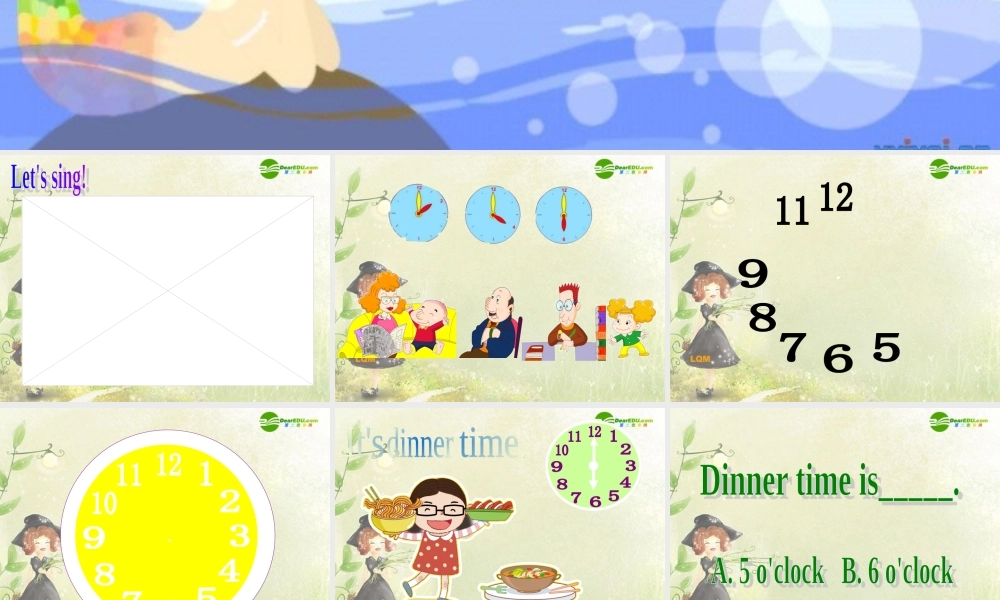 二年级英语上册 Uinit2 What's the time课件 外研版（一年级起点）