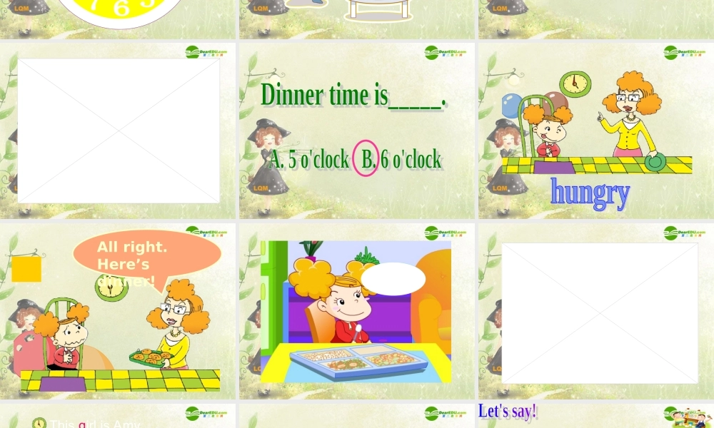 二年级英语上册 Uinit2 What's the time课件 外研版（一年级起点）