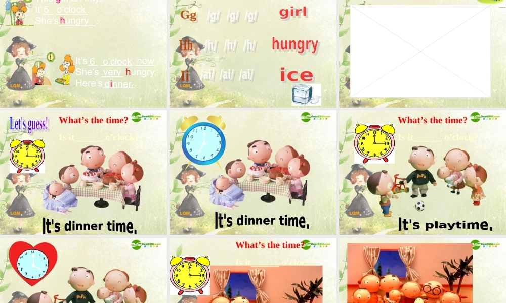 二年级英语上册 Uinit2 What's the time课件 外研版（一年级起点）