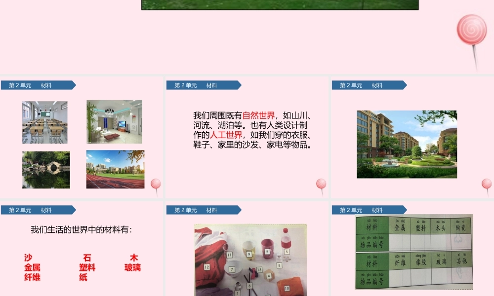 二年级科学上册 材料 1我们生活的世界课件 教科版-教科版小学二年级上册自然科学课件