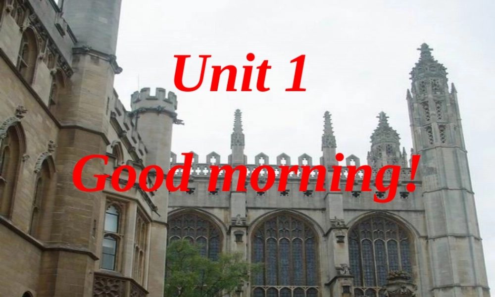 二年级英语上册 Unit 1 Good morning课件3 牛津上海版-牛津上海版小学二年级上册英语课件