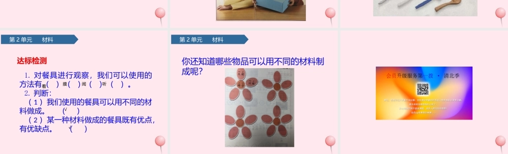 二年级科学上册 材料 2不同材料的餐具课件 教科版-教科版小学二年级上册自然科学课件