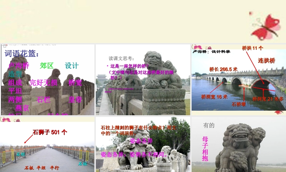 三年级语文下册 第7单元 26《卢沟桥》课件3 语文S版-语文S版小学三年级下册语文课件