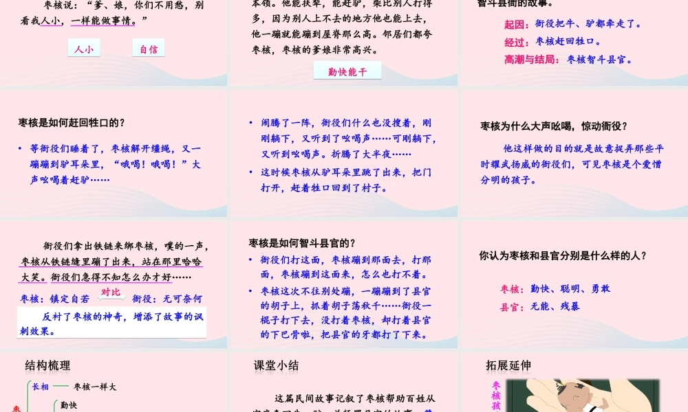 三年级语文下册 第八单元 28 枣核课件 新人教版-新人教版小学三年级下册语文课件