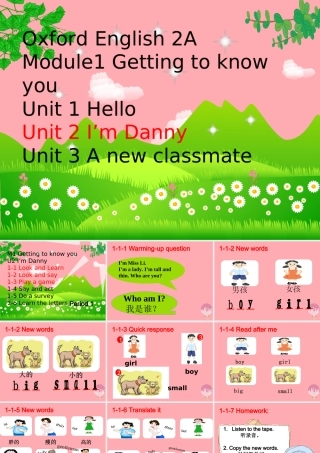 二年级英语上册 Unit 2 I’m Danny课件5 牛津上海版-牛津上海版小学二年级上册英语课件