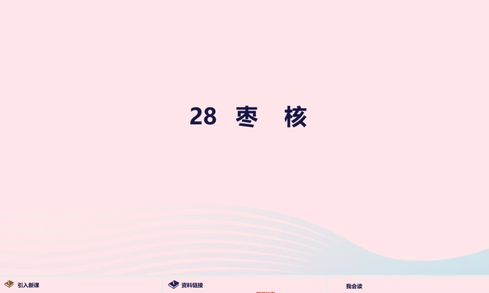 三年级语文下册 第八单元 28 枣核课件 新人教版-新人教级下册语文课件