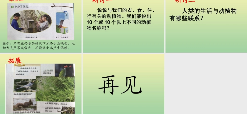 二年级科学上册 第1单元 我们的地球家园 7《做大自然的孩子》课件 教科版-教科版小学二年级上册自然科学课件