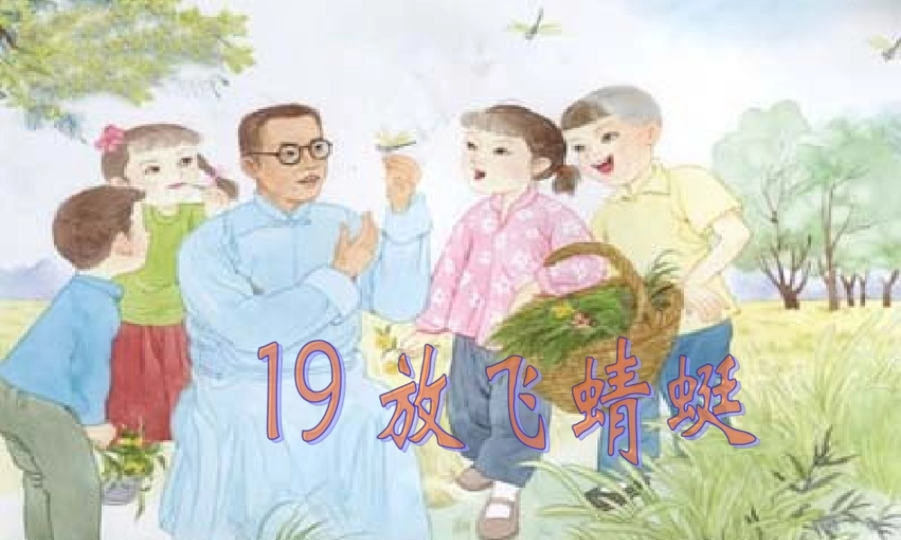 三年级语文下册 第六单元 19放飞蜻蜓课件1 苏教版-苏教版小学三年级下册语文课件