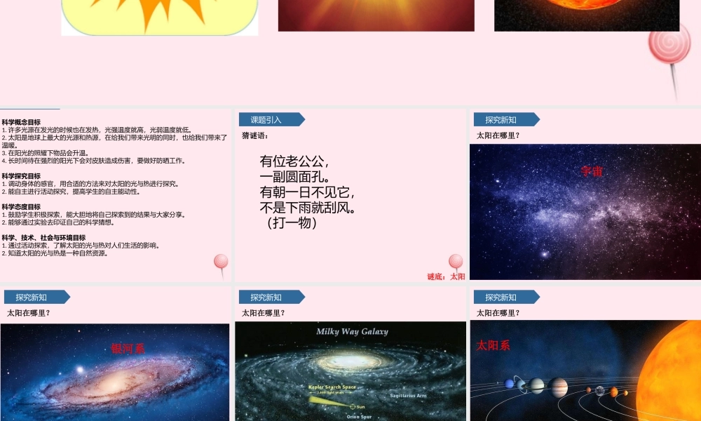 二年级科学上册 第二单元 太阳和月亮 第5课 太阳的光和热课件 青岛版六三制-青岛版小学二年级上册自然科学课件