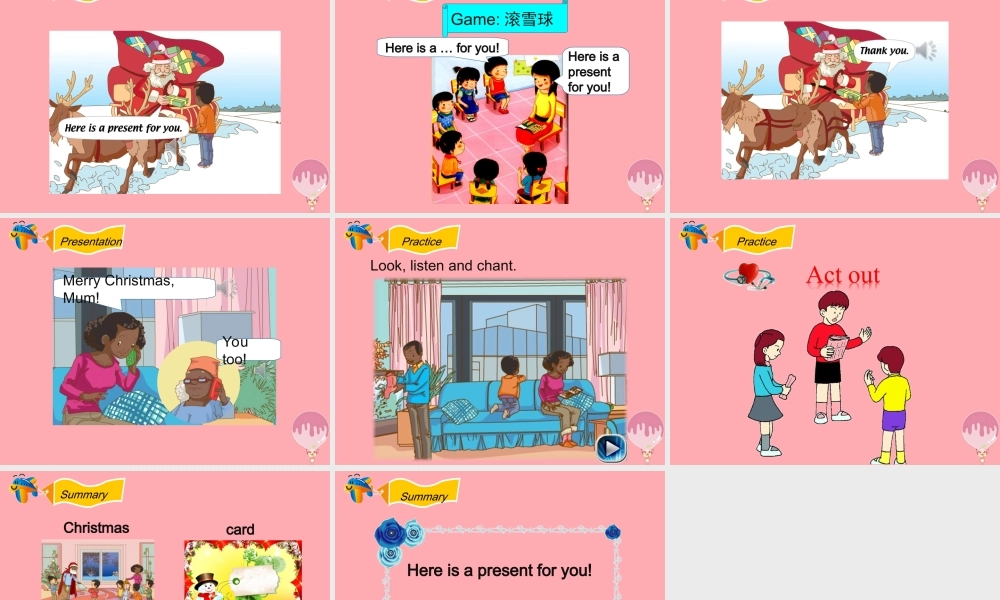 二年级英语上册 Unit 6 Happy Holidays（第1课时）课件 人教新起点-人教新起点小学二年级上册英语课件